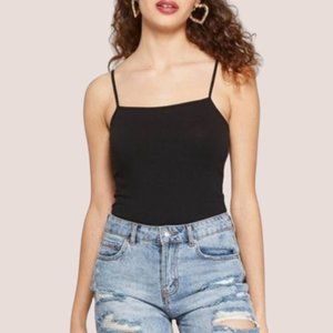 Wild Fable Women's Black Crop Tank